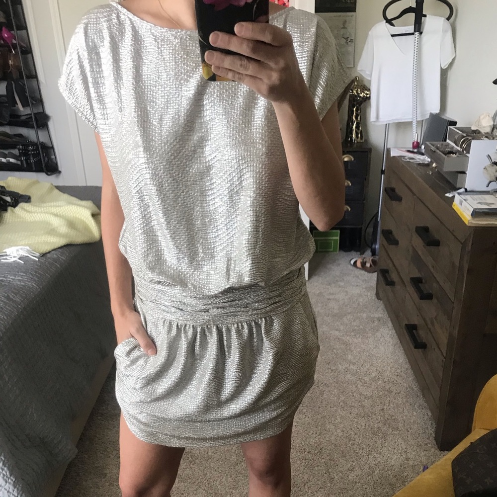 BCBG Gold Cocktail Dress